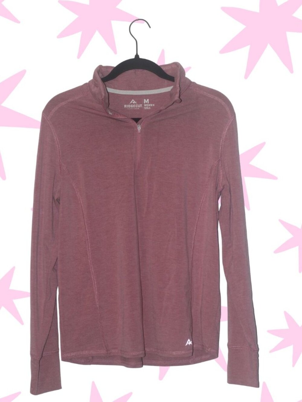 NWOT Ridgecut quarter zip long sleeve M